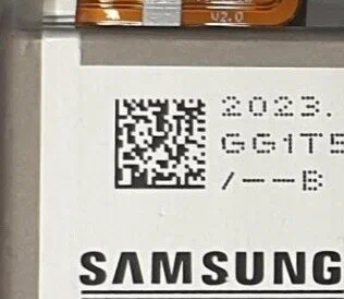 Подтверждение новой батареи в Samsung Self Repair Assistant