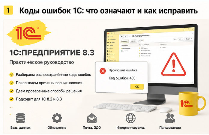 коды ошибок 1С