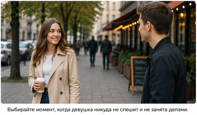 как познакомиться с девушкой на улице при первой встрече