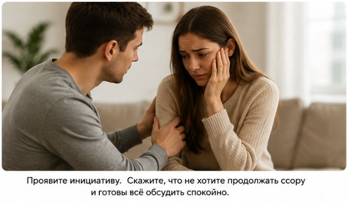 разговор после сильной ссоры