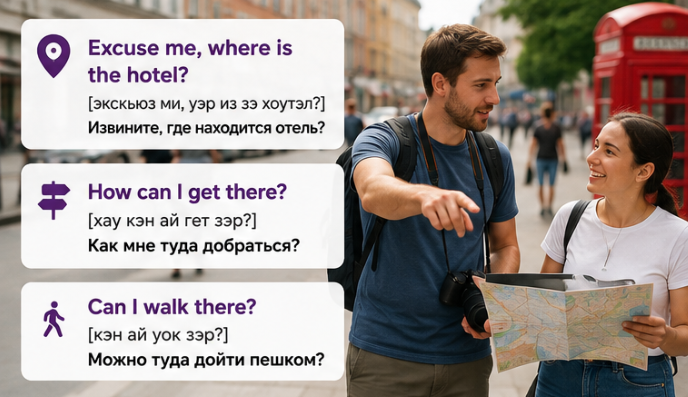 разговорный английский для туриста на улице