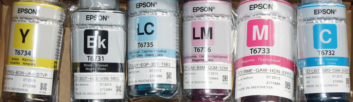 Окно ввода кода чернил Epson L800